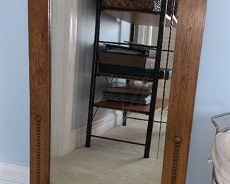 Beautiful vintage, Oak large wall mirror