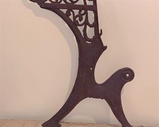 1pc of a cast iron bench leg