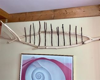 Handmade dry flower rack