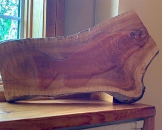 5 of 6 Handmade wooden fish carvings