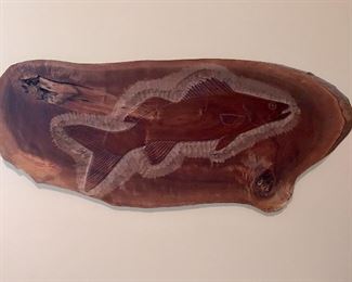 4 of 6 Handmade wooden fish carvings