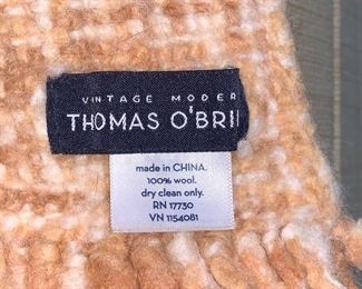 1 of 2 Thomas O'Brian 100% wood blankets