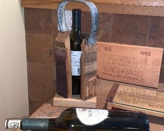 Handmade Wine holders made from vintage wine barrel