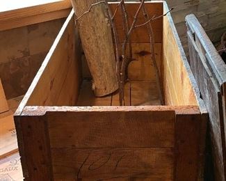 Large vintage Brown & Bigelow wooden box