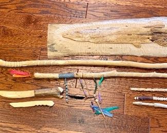 Handmade wooden knives