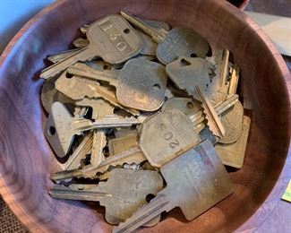 Vintage brass keys