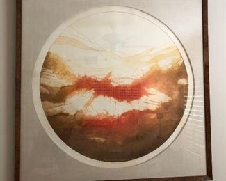 Ruth Rodman Signed Collograph "Evening Sounds III" https://ctbids.com/#!/description/share/165422