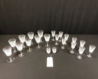 21 Waterford Crystal Glasses https://ctbids.com/#!/description/share/166232