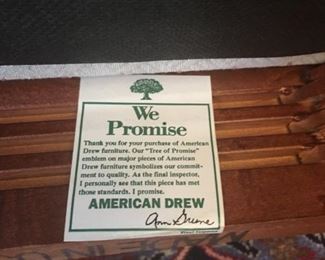 American Drew dining room table