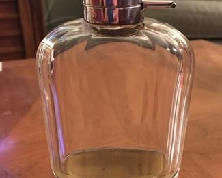 Sterling silver and Glass Flask