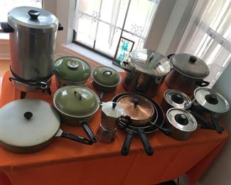 cooking pots and pans