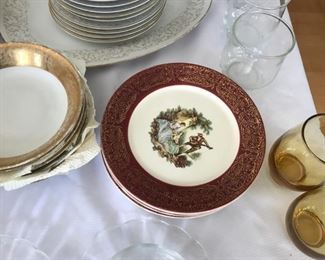 22k gold detailed plates