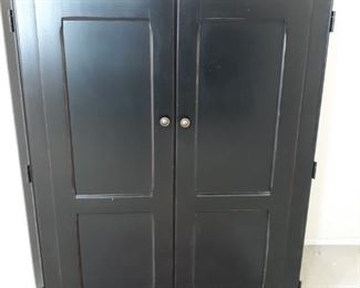 Faux Wood Painted Armoire