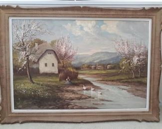 Signed Landscape Painting