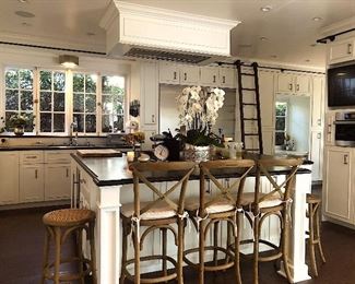 602  Kitchen  Island and Ladder