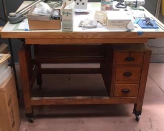 Vintage Drafting Table Perfect for ARCHITECT or PROP use. MINT