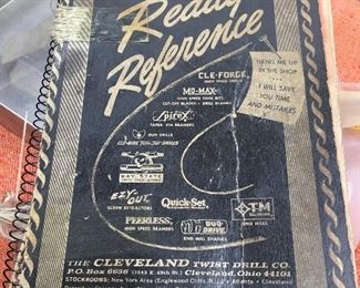 Cleveland Ready Reference Book along with ALL manuals for ALL machines in this sale!