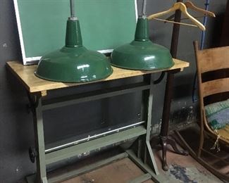 Drafting articulating industrial hanging lights