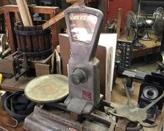 Scale and wine press