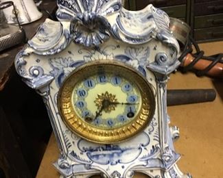 French Blue and White clock