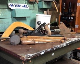 Tables vintage misc Boomerang Vintage Machine Shop Signs
