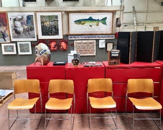 Art and Red File cabinets approx 6