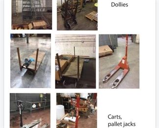 Ladders and Dollies and Carts and Pallet Jacks!