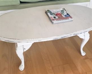 custom painted wood coffee table