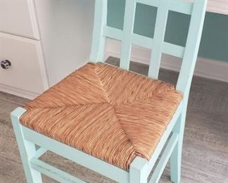 rush wood chair