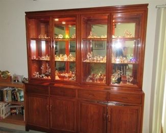 fabulous rosewood lighted cabinet