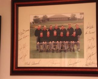 Jack Nicklaus Ryder Cup team signed