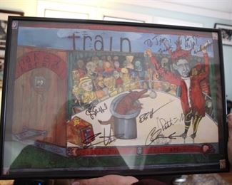 Train band signed poster