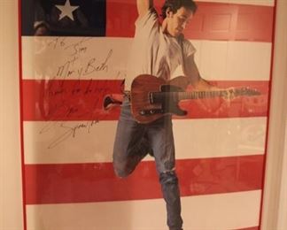 Springsteen signed poster