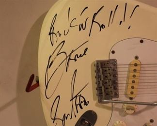 Bruce Springsteen signed guitar