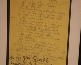 Sponge Have you Seen Mary lyrics signed