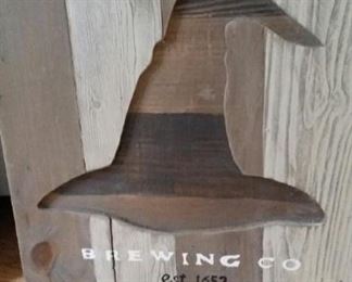 tbs wood Enchanted Forest Brewing Co plaque