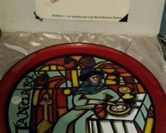 tbs poole stained glass platter