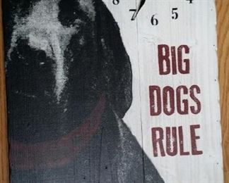 tbs Big dogs clock