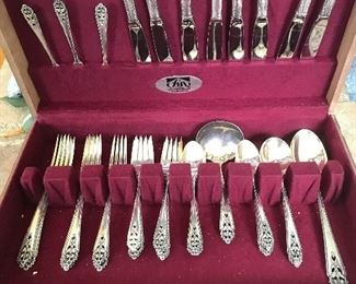 Queen Lace Sterling Silverware set