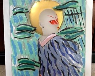 Rosenthal Jahresobjekt in Glas 1985 Mephisto Salomé