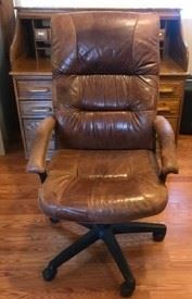 brown desk chair