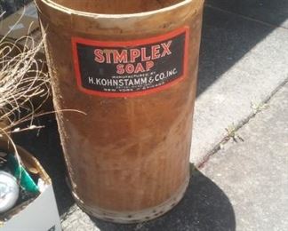 Vintage Soap Advertising Barrel