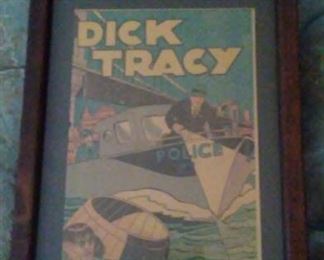 Dick Tracy Police First Edition Framed
