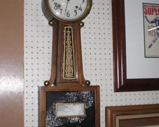 large Ingraham banjo clock