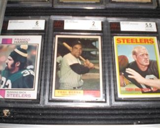 graded baseball, football and other cards