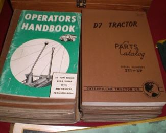 Catepillar tractor manuals c.1945