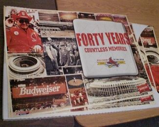 several Budweiser/Cardinals 40 years posters