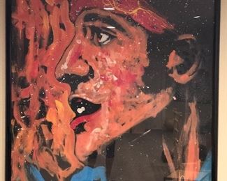 Denny Dent original painting of Bruce Springsteen