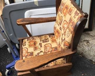 Rock maple platform rocker