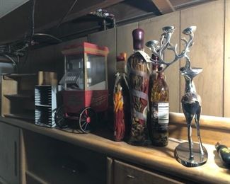 Deer candle holder, oil preserve popcorn maker